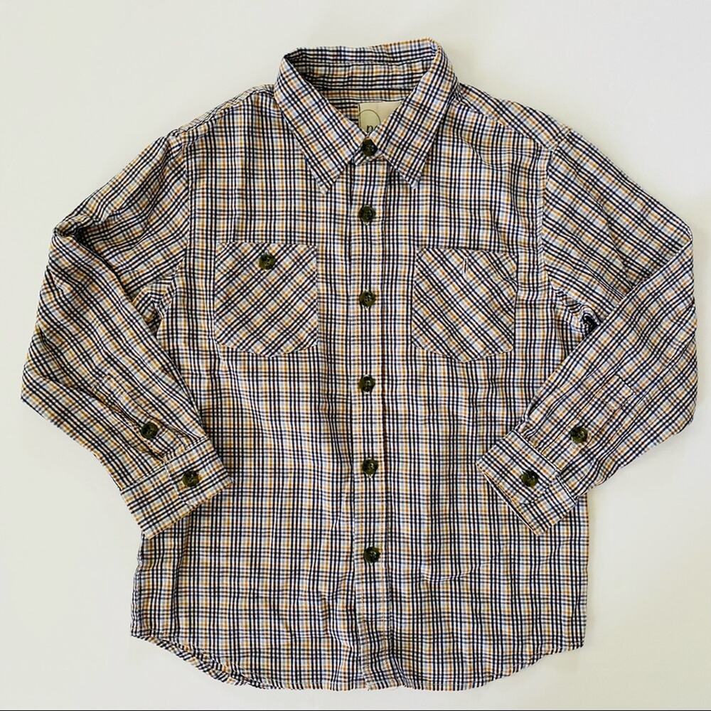 Peek | Fall Plaid button Down Casual Shirt GUC XL/10
